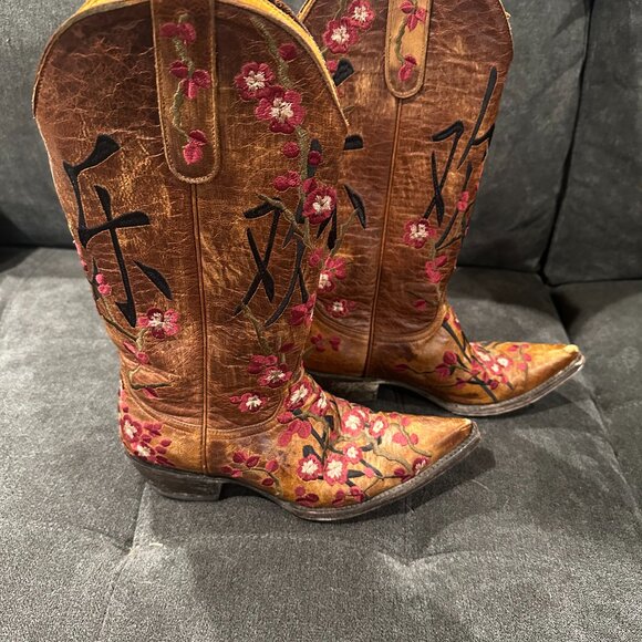 Old Gringo Cherry Blossom Joy Boots Size 6 - Picture 4 of 6